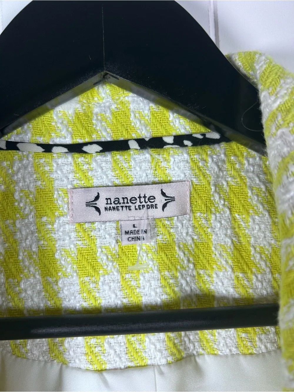 Nanette Lepore Yellow Blazer Jacket Size Large - Picture 6 of 11